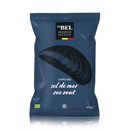 Rebel - Sel de mer - Chips belge Bio - 125 g | Livraison de boissons Gaston